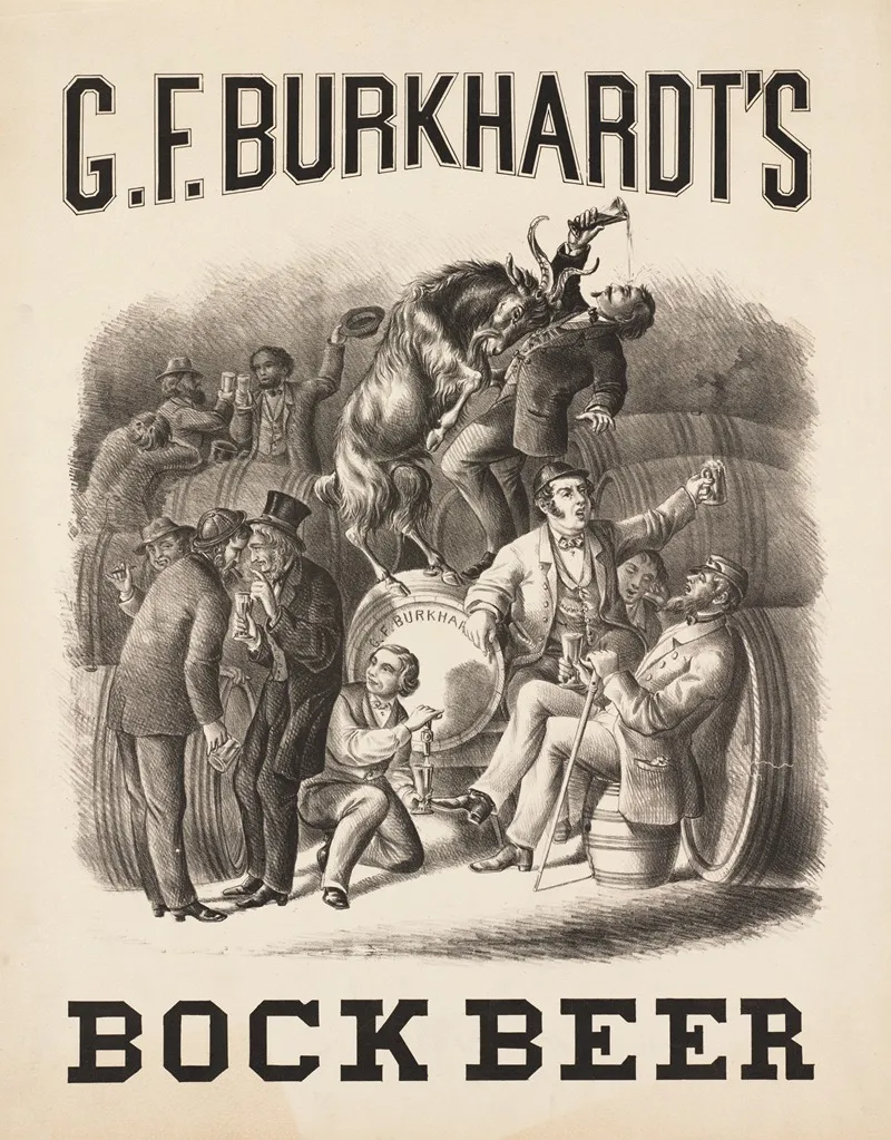 G F Burkhardts Bock Beer Wall Art by Charles Wellington Reed - High-Resolution Digital Print