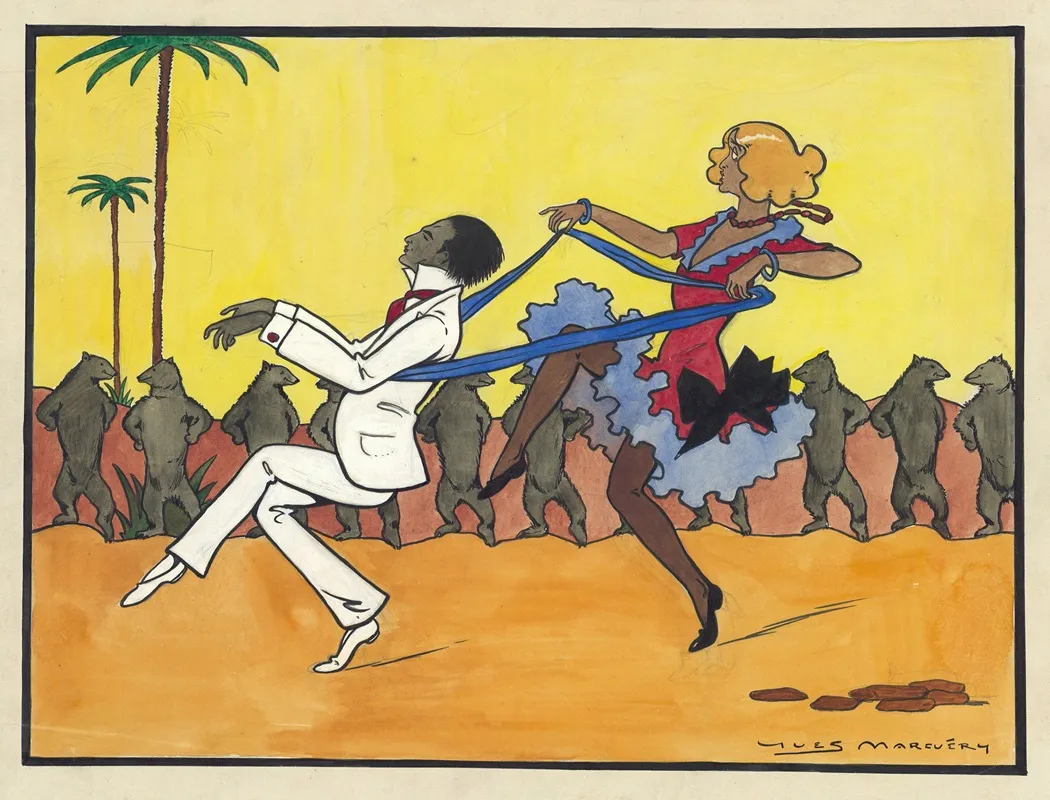 Gaby Deslys Et Harry Pilcer Dans La Revue De Marigny De Michel Carre Et Andre Barde