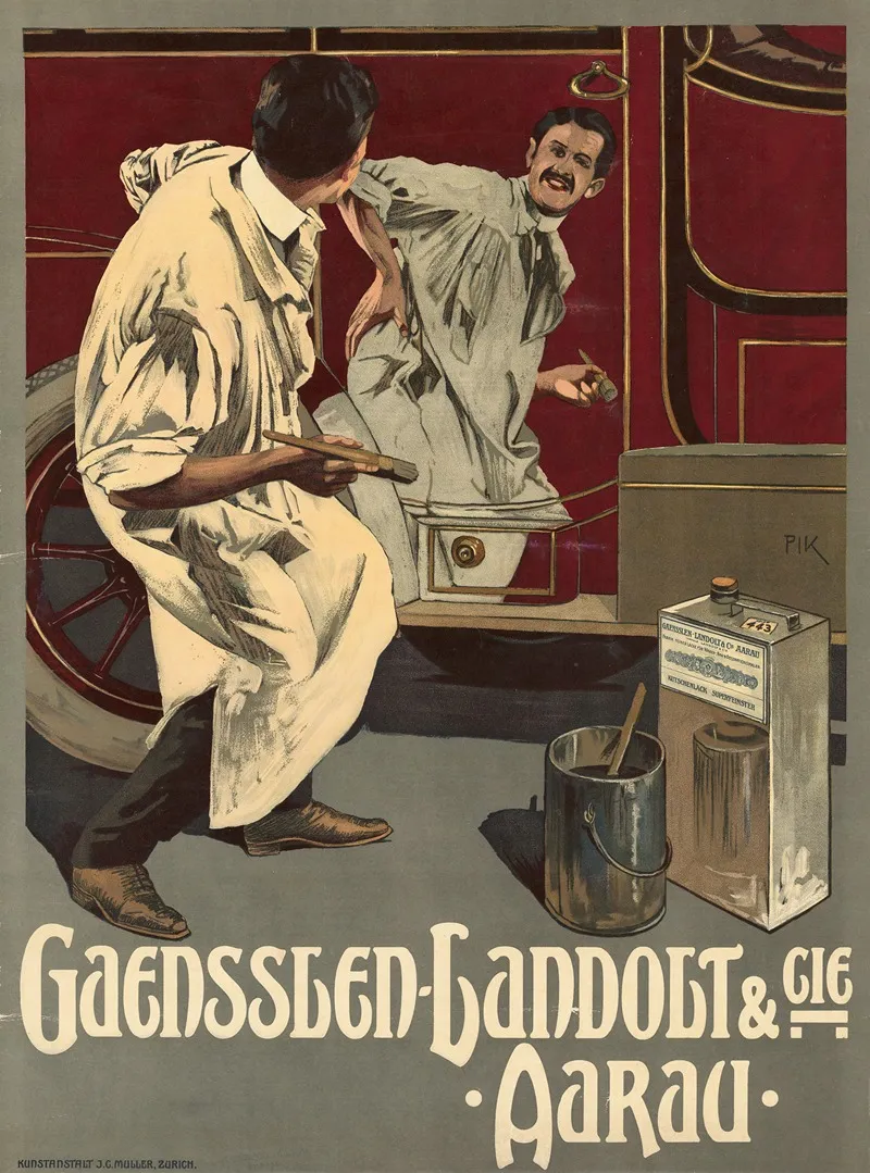Gaensslen Landolt Cie Aarau Wall Art by Paul Krawutschke - High-Resolution Digital Print