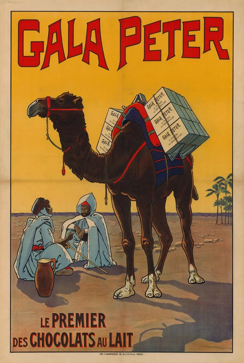 Gala Peter Le Premier Des Chocolats Au Lait 2 Wall Art by Imp. F. Champenois - High-Resolution Digital Print