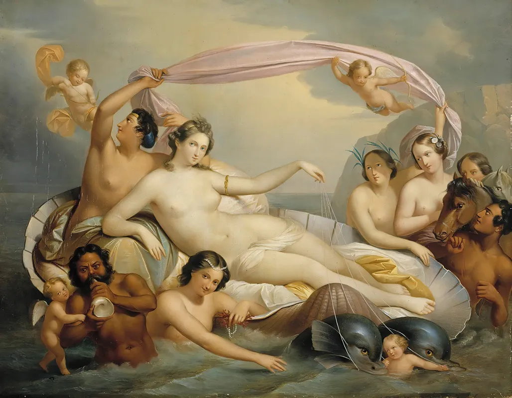 Galateas Triumph Wall Art by Berndt Abraham Godenhjelm - High-Resolution Digital Print