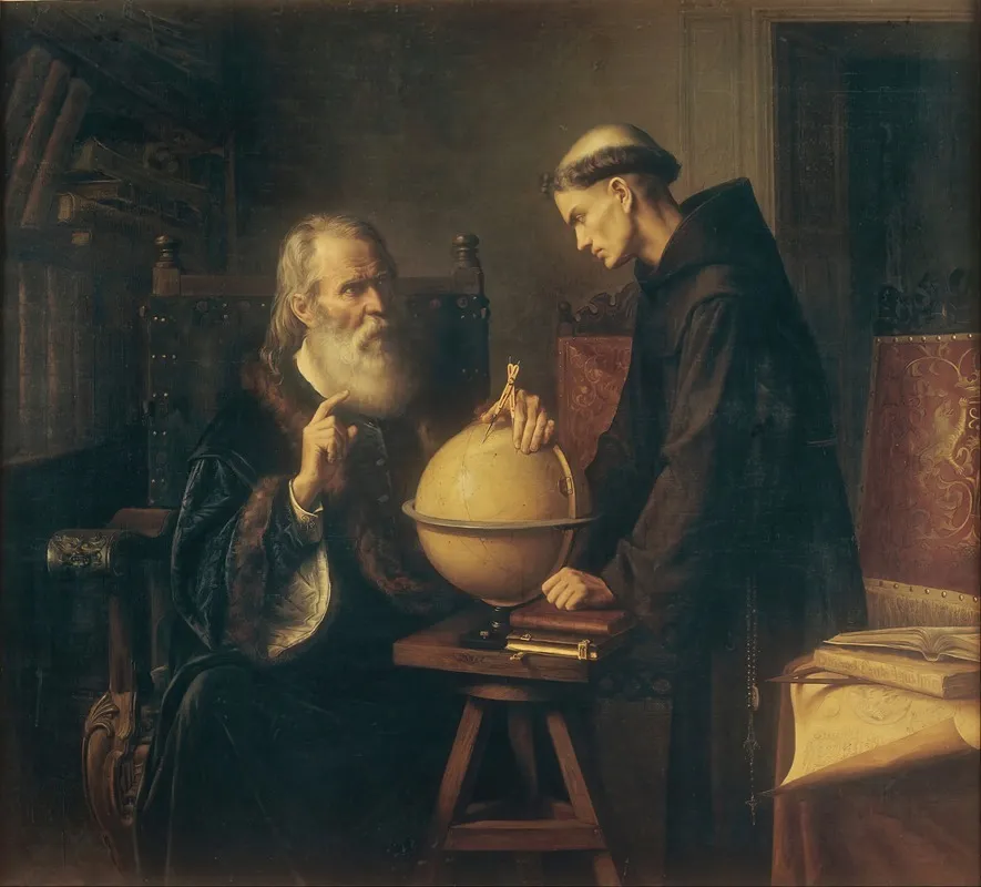 Galileo Demonstrating The New Astronomical Theories At The University Of Padua Wall Art by Félix Parra - High-Resolution Digital Print
