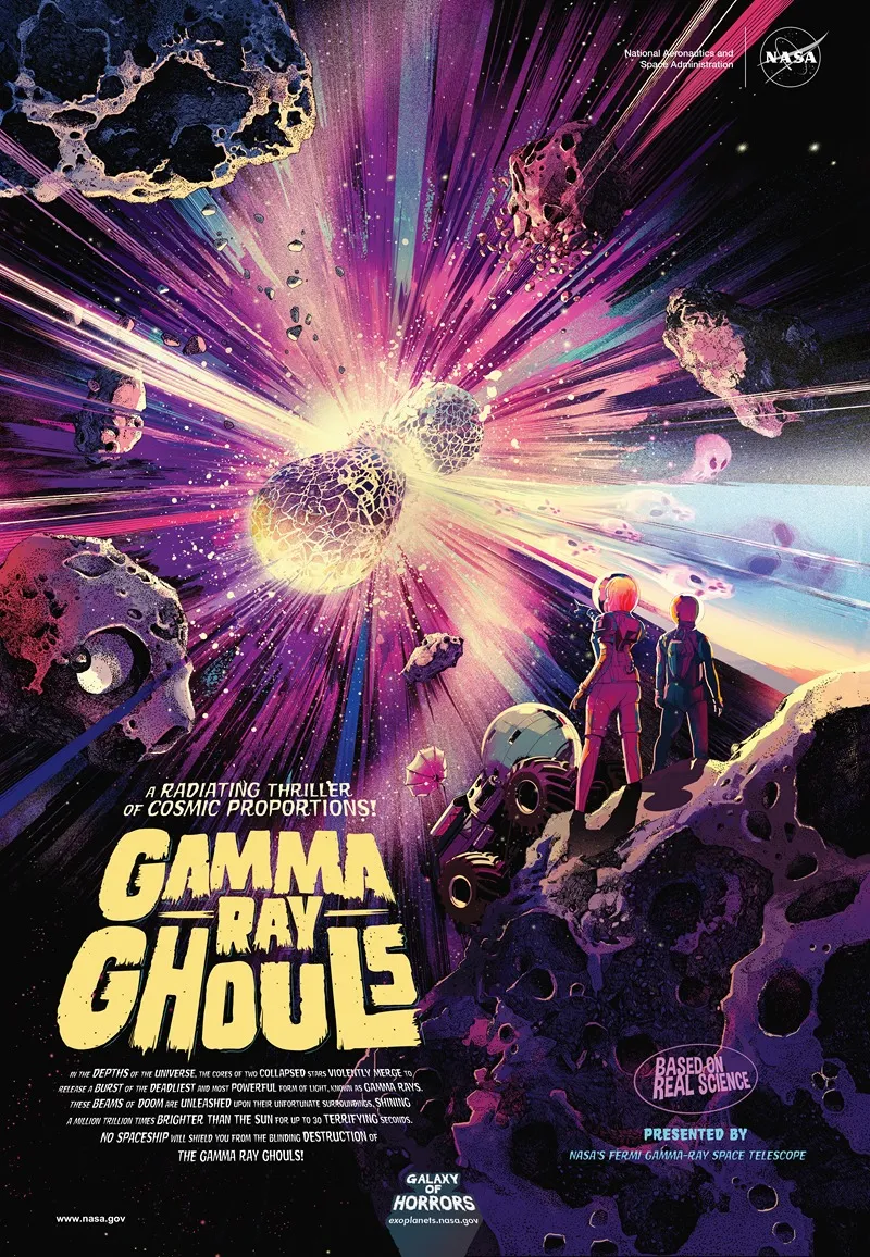Gamma Ray Ghouls Wall Art by NASA - High-Resolution Digital Print