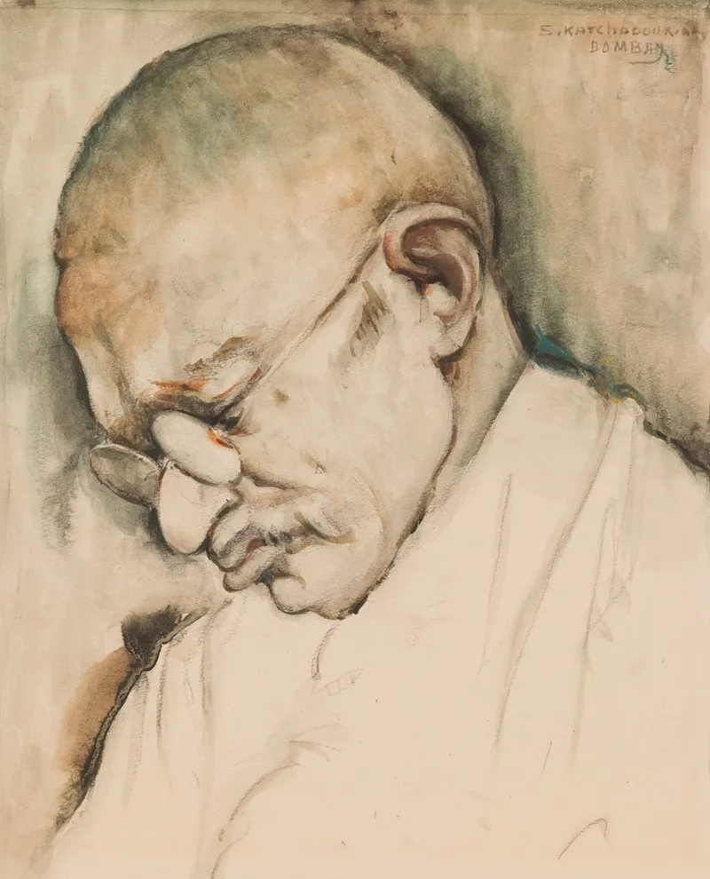 Gandhi Wall Art by Sarkis Katchadourian - High-Resolution Digital Print