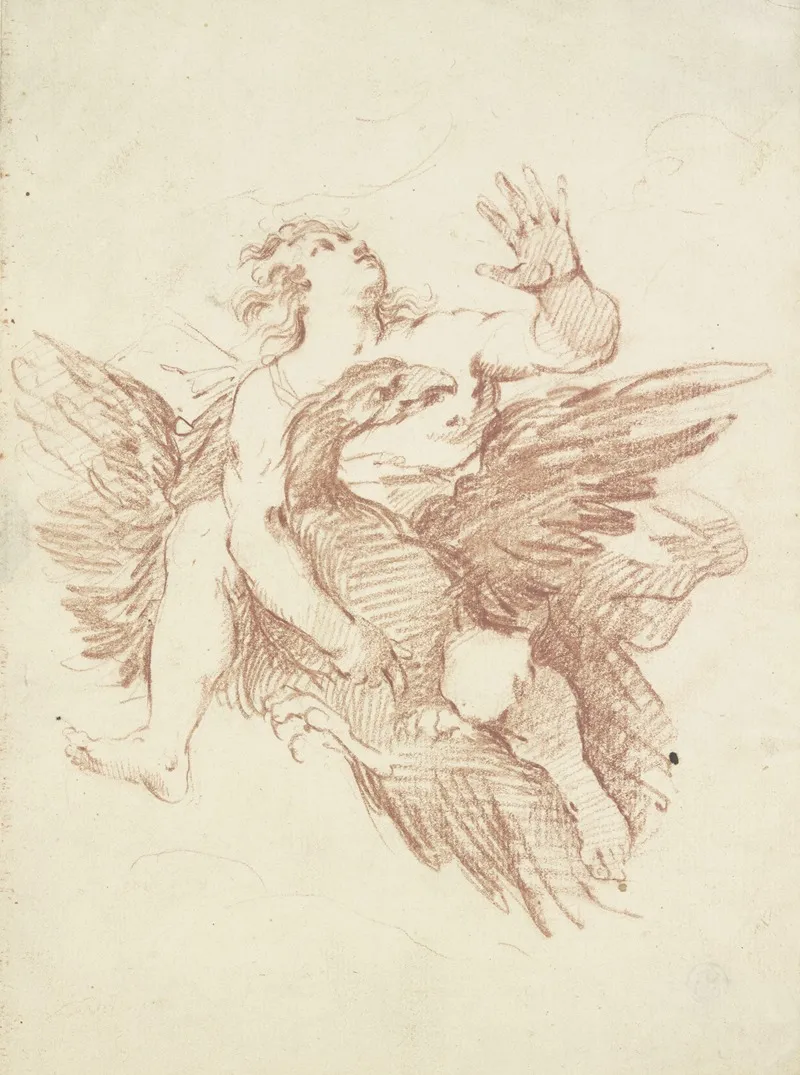 Ganymed On The Eagle Wall Art by Carlo Maratta - High-Resolution Digital Print