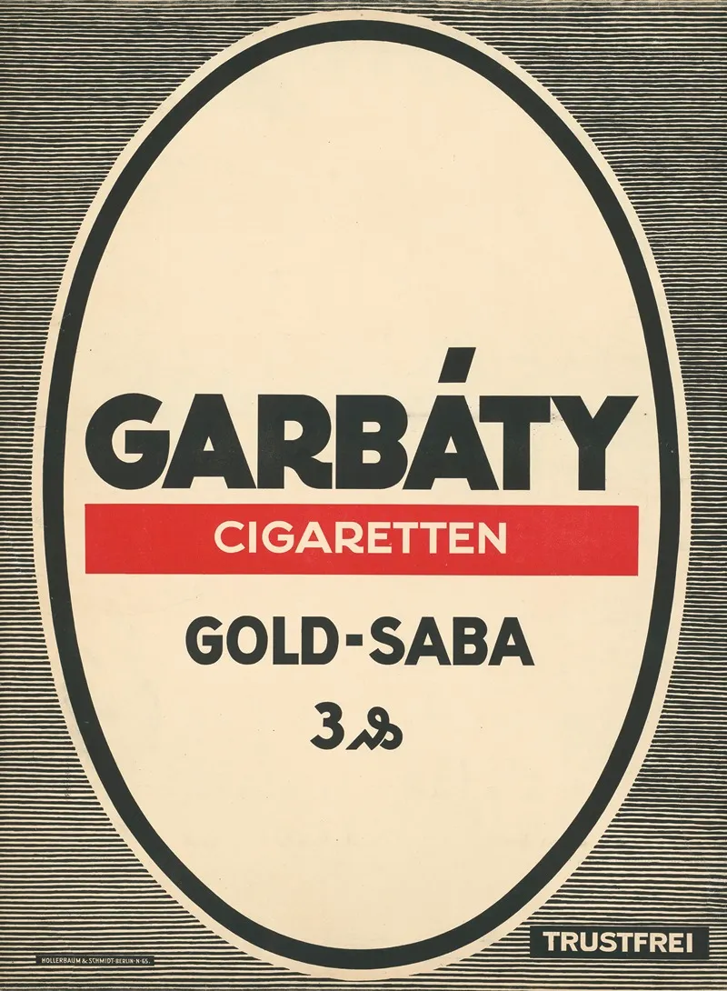 Garbaty Zigaretten Gold Saba Wall Art by Hollerbaum &amp; Schmidt - High-Resolution Digital Print