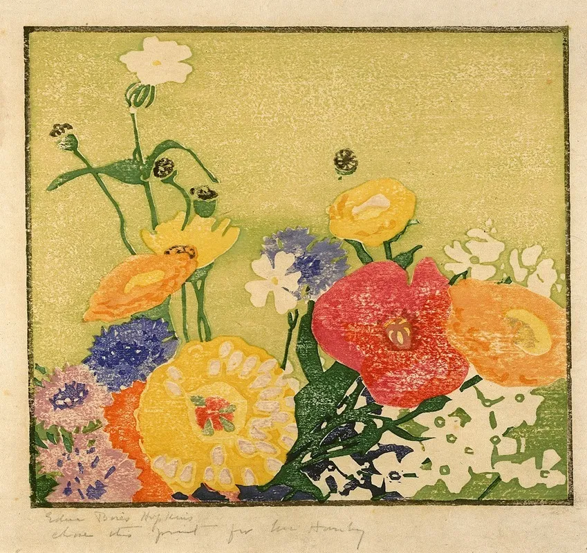 Garden Flowers Wall Art by Edna Boies Hopkins - High-Resolution Digital Print