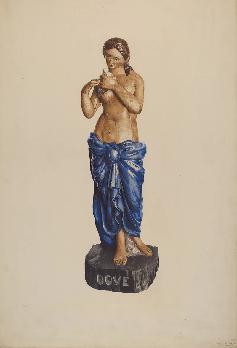 Garden Or Circus Figure Wall Art by Robert Barton - High-Resolution Digital Print