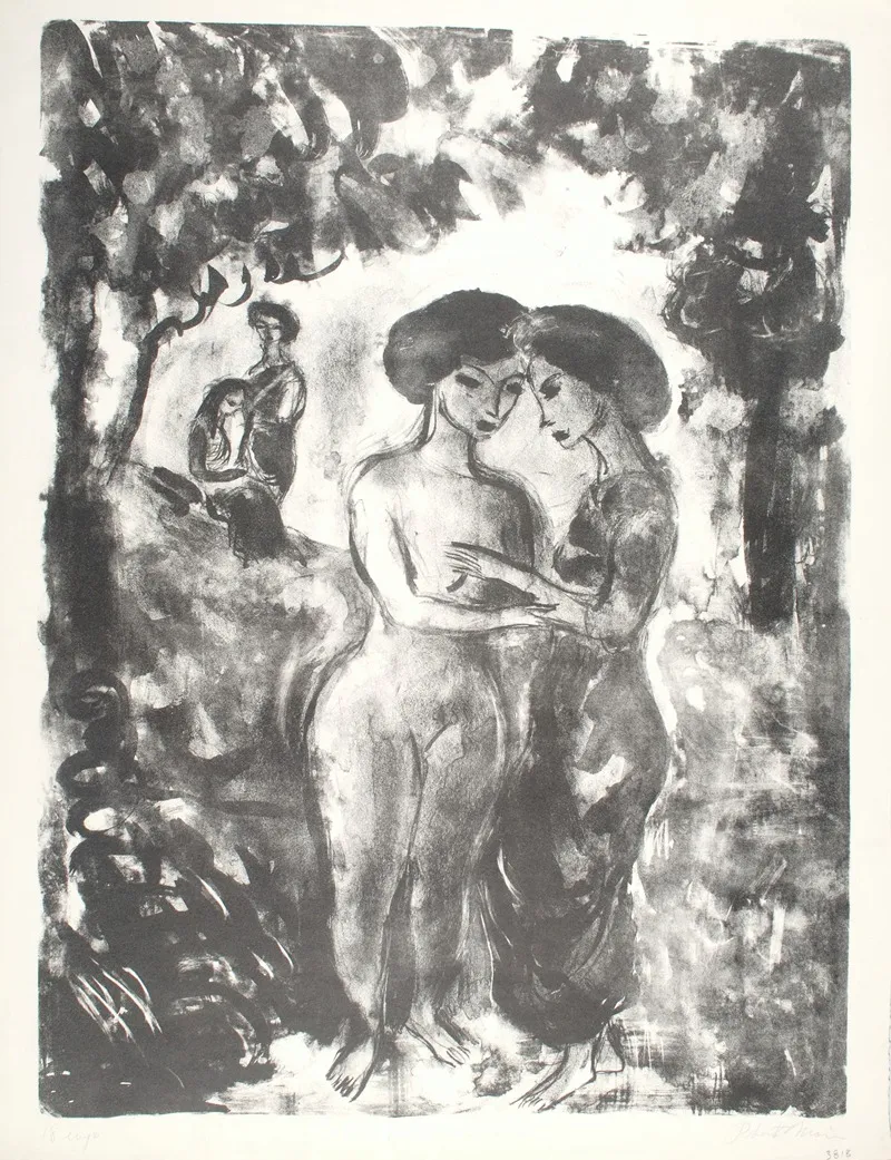 Garden Scene 3 Wall Art by Robert B. Moir - High-Resolution Digital Print