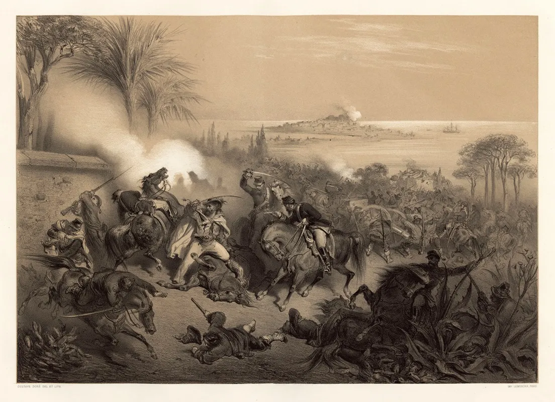 Garibaldi Et Les Volontaires Italiens Episode Du Combat De Melazzo 21 Juillet 1860