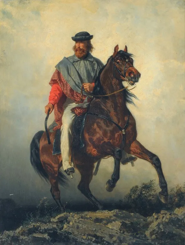 Garibaldi Garibaldi A Cavallo Wall Art by Filippo Palizzi - High-Resolution Digital Print