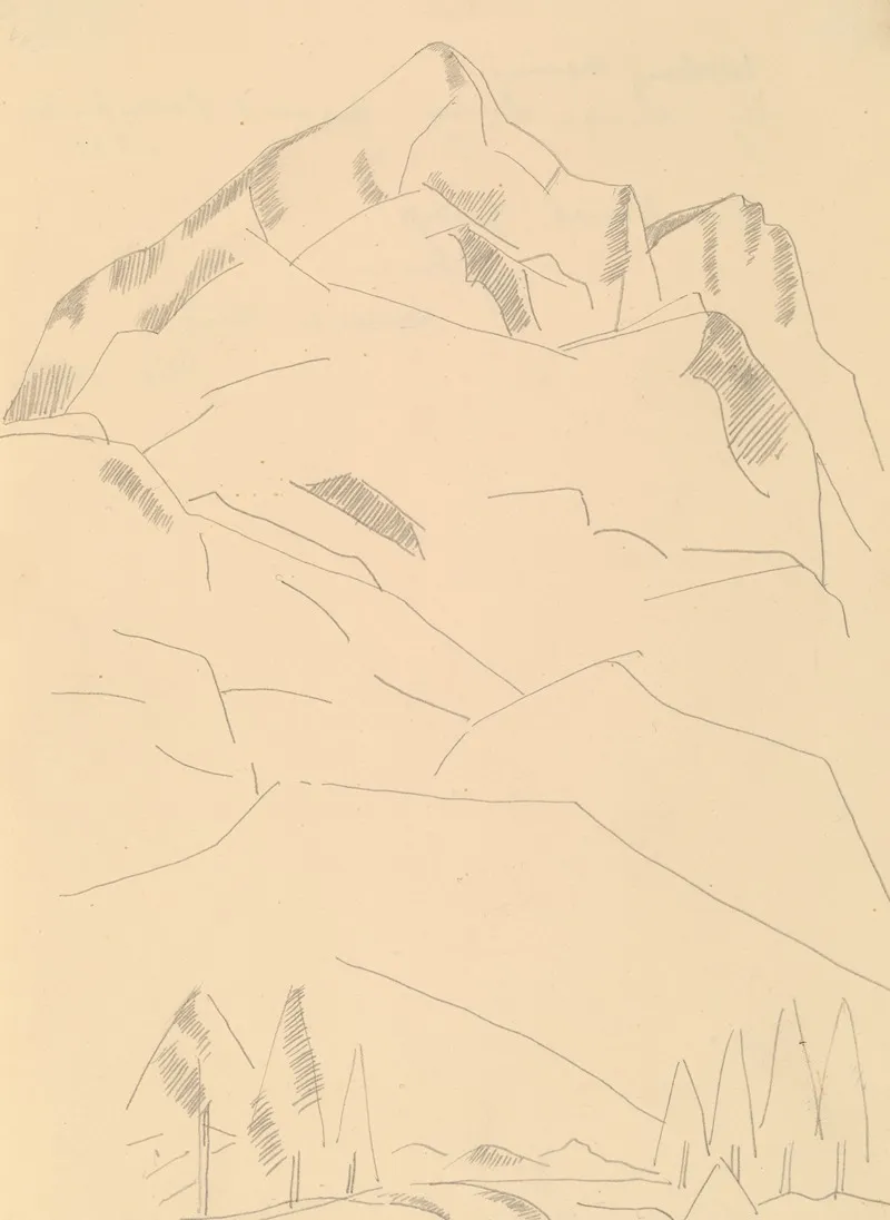 Garmisch Partenkirchen Peaks In The Bavarian Alps Wall Art by Marsden Hartley - High-Resolution Digital Print