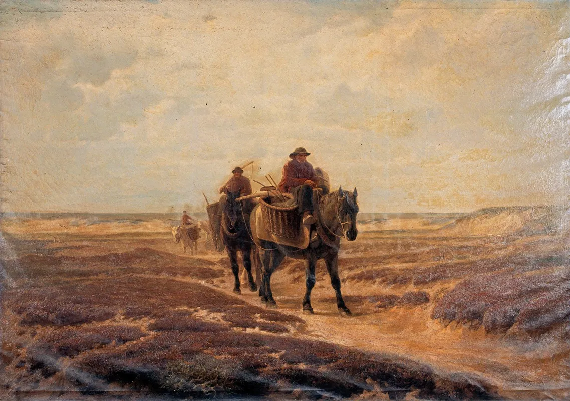 Garnaalvissers Wall Art by Edmond de Pratere - High-Resolution Digital Print