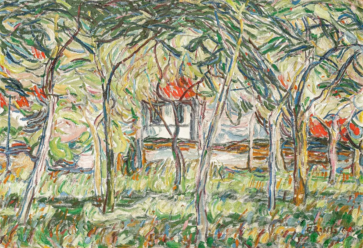 Garten In Soest Wall Art by Christian Rohlfs - High-Resolution Digital Print