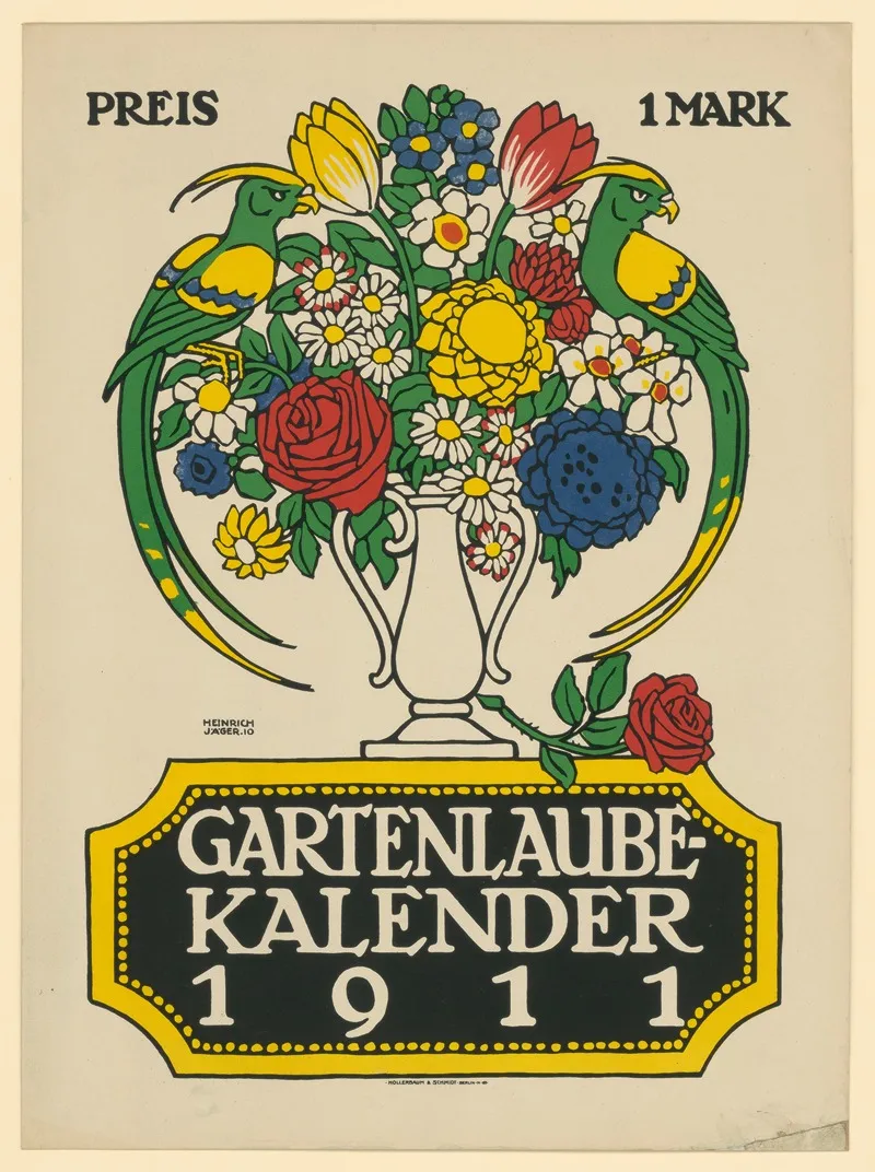 Gartenlaube Kalender 1911 Wall Art by Heinrich Jäger - High-Resolution Digital Print
