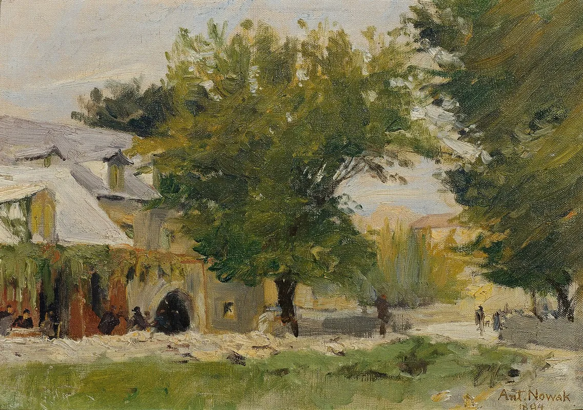 Gasthaus In Salona An Der Strase Nach Glisse Wall Art by Anton Nowak - High-Resolution Digital Print