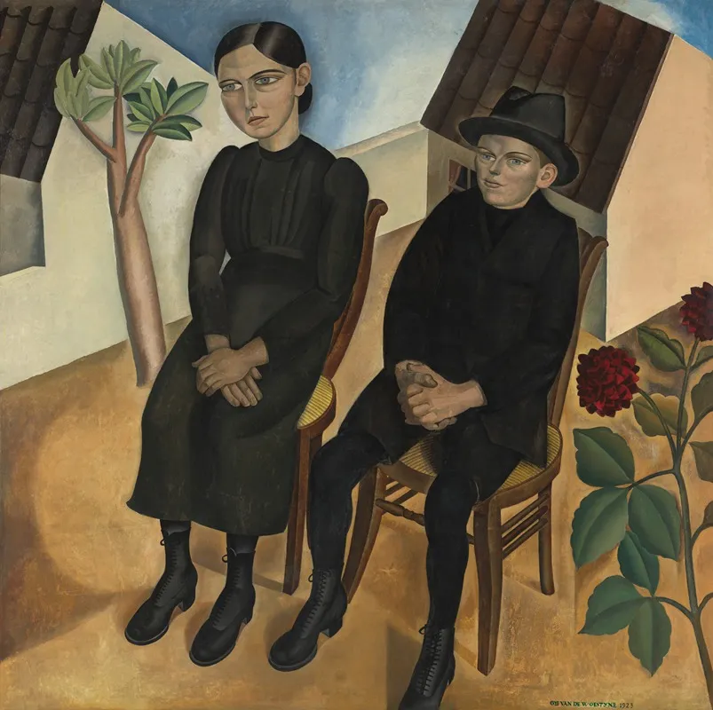 Gaston And His Sister Wall Art by Gustave Van de Woestijne - High-Resolution Digital Print