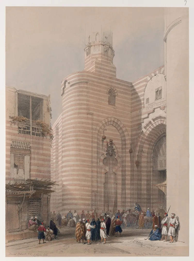 Gate Of The Metwaleys Bab Zuwayla Cairo Wall Art by David Roberts - High-Resolution Digital Print