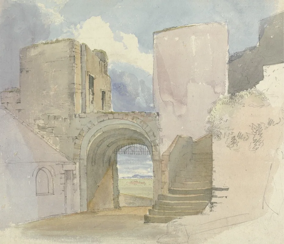 Gateway At Bamburgh Castle Wall Art by Edward Hastings - High-Resolution Digital Print