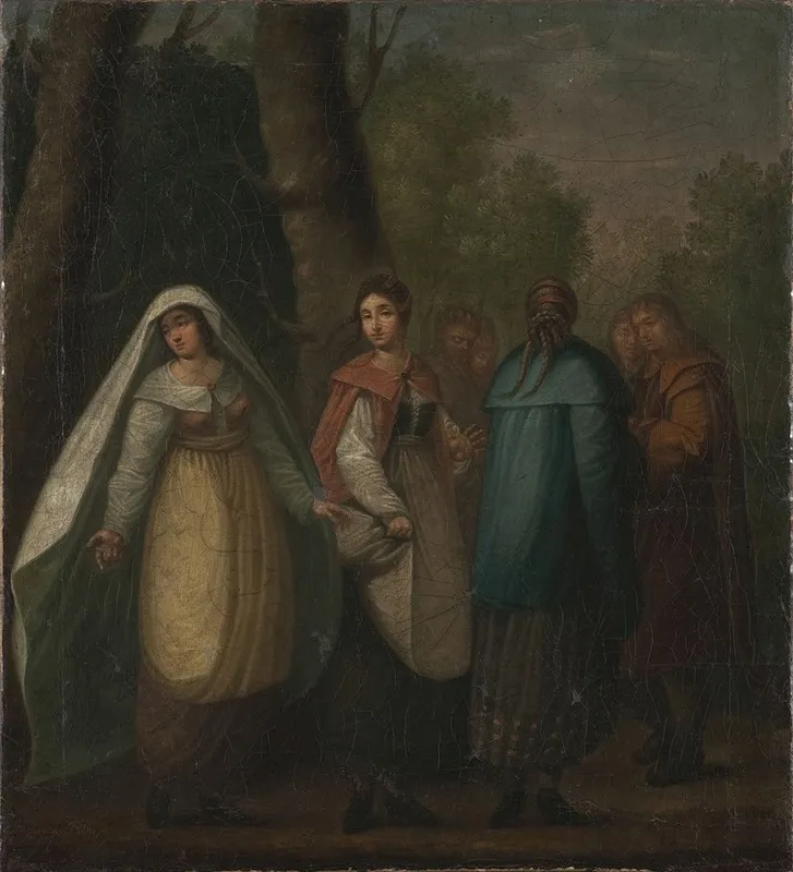 Gathering Of Ancient Polish Women Wall Art by Daniel Kondratowicz - High-Resolution Digital Print