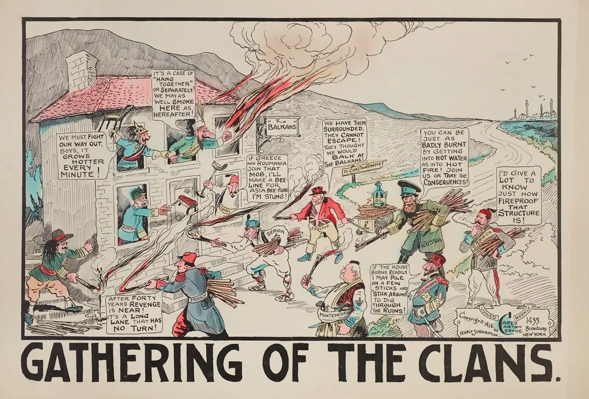 Gathering Of The Clans Wall Art by Carey Cartoon Service - High-Resolution Digital Print