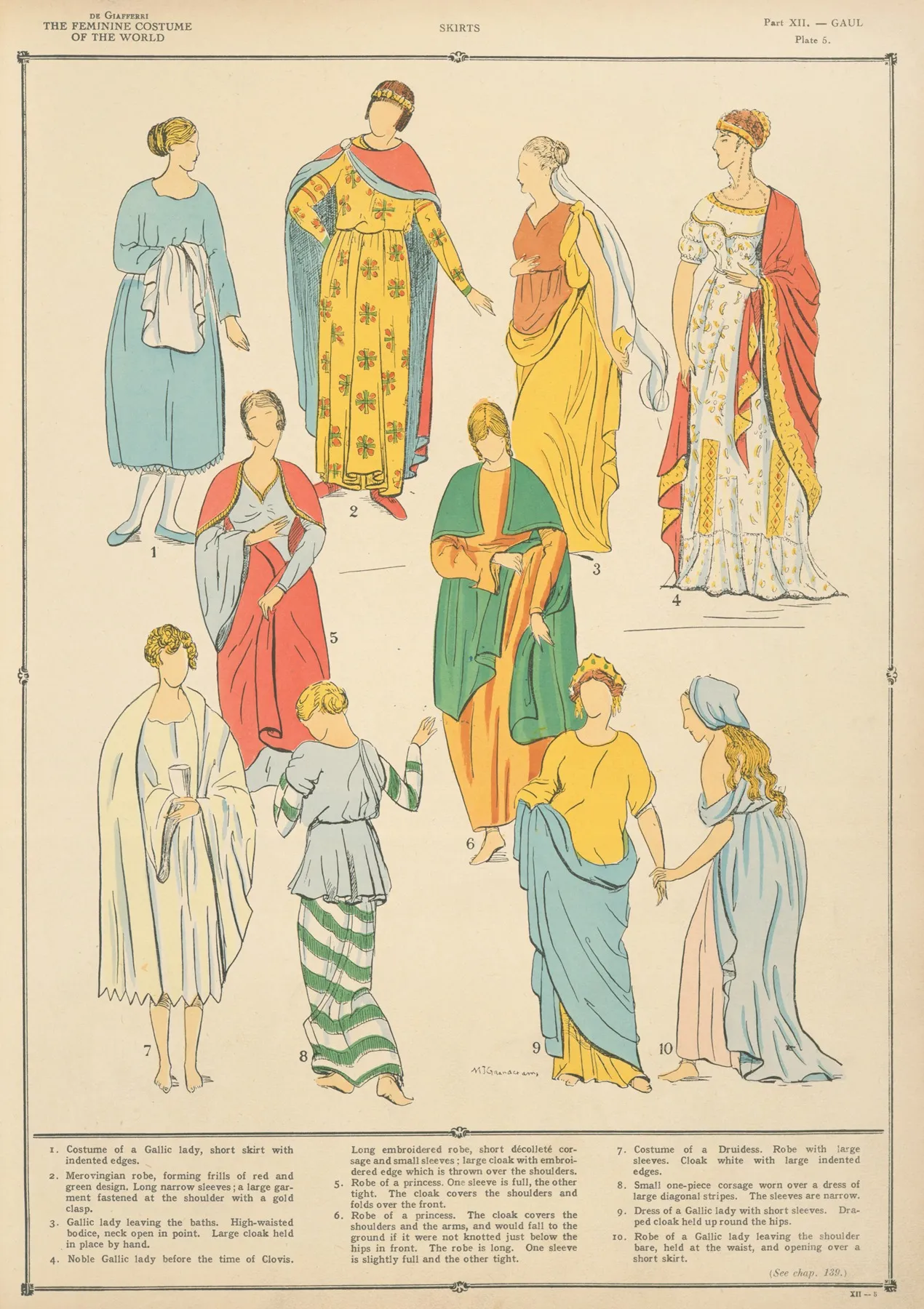 Gaul Skirts Wall Art by Paul Louis de Giafferri - High-Resolution Digital Print