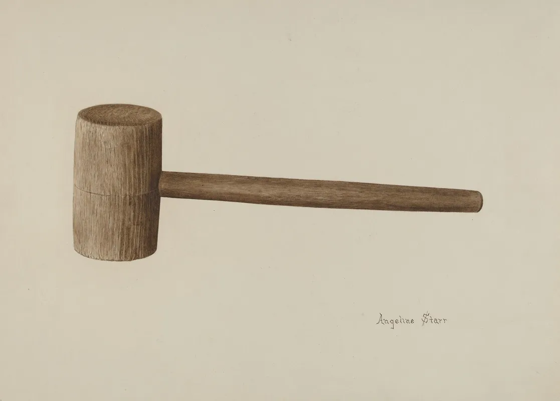 Gavel Wall Art by Angeline Starr - High-Resolution Digital Print