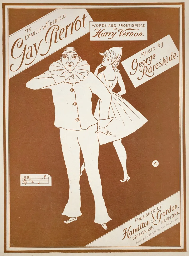 Gay Pierrot Wall Art by Harry Vernon - High-Resolution Digital Print