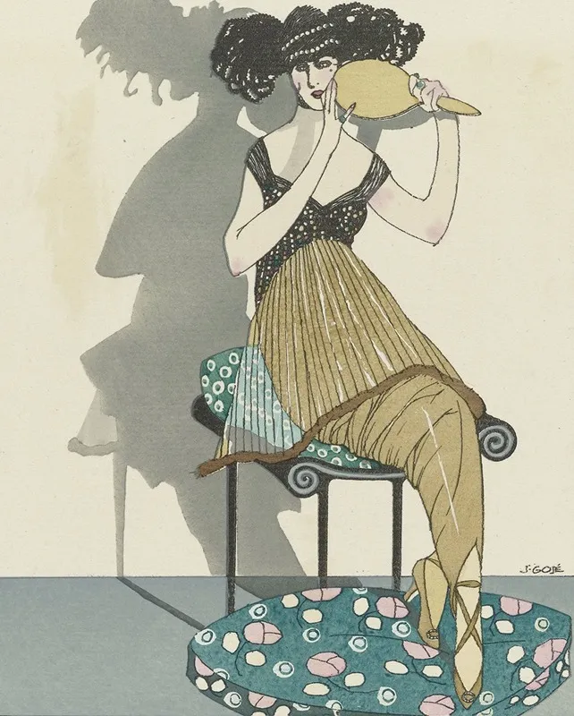 Gazette Du Bon Ton 1914 No 7 Pl 63 Suis Je Belle Ce Soir Robe Pour Le Casino