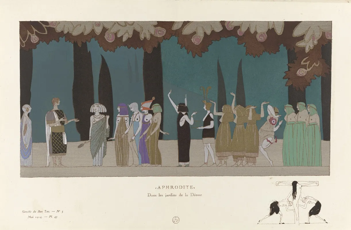 Gazette Du Bon Ton Aphrodite Dans Les Jardins De La Deesse