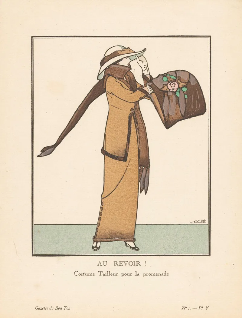 Gazette Du Bon Ton Au Revoir Costume Tailleur Pour La Promenade
