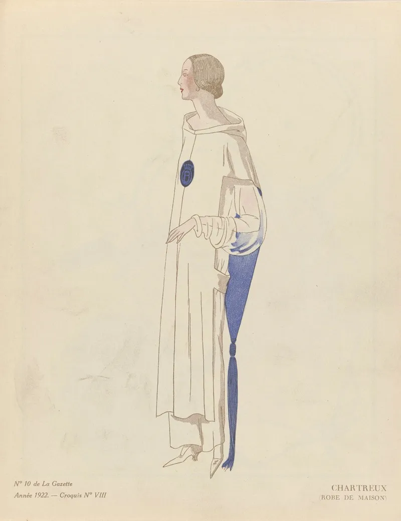 Gazette Du Bon Ton Chartreux Robe De Maison Wall Art by David - High-Resolution Digital Print