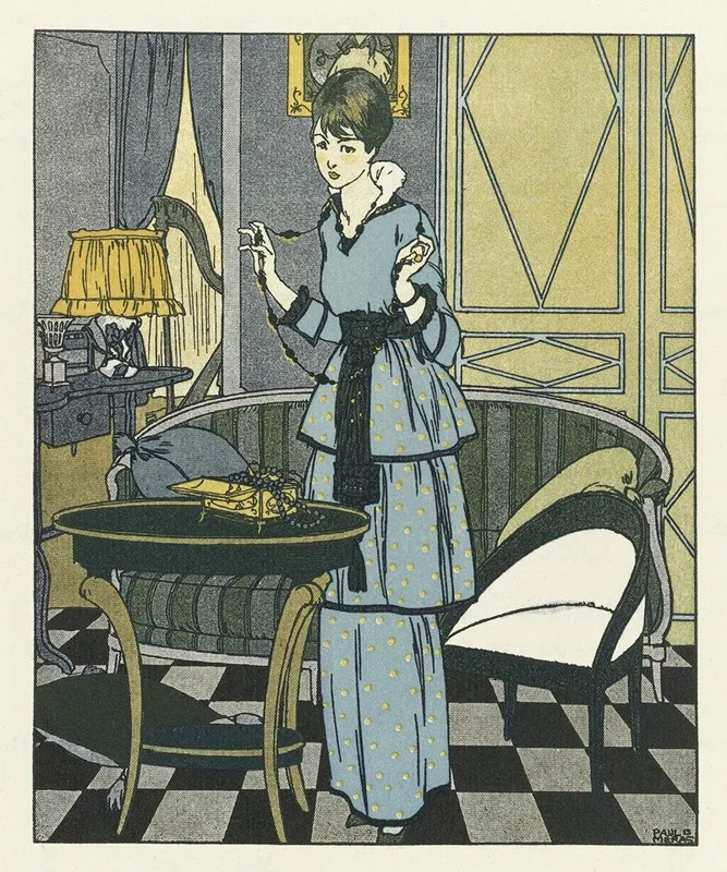 Gazette Du Bon Ton Chez Mercier Freres Tapissiers Decorateurs Wall Art by Paul Méras - High-Resolution Digital Print