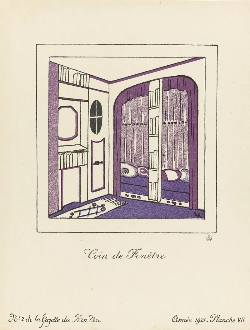 Gazette Du Bon Ton Coin De Fenetre Wall Art by Lucie Renaudot - High-Resolution Digital Print