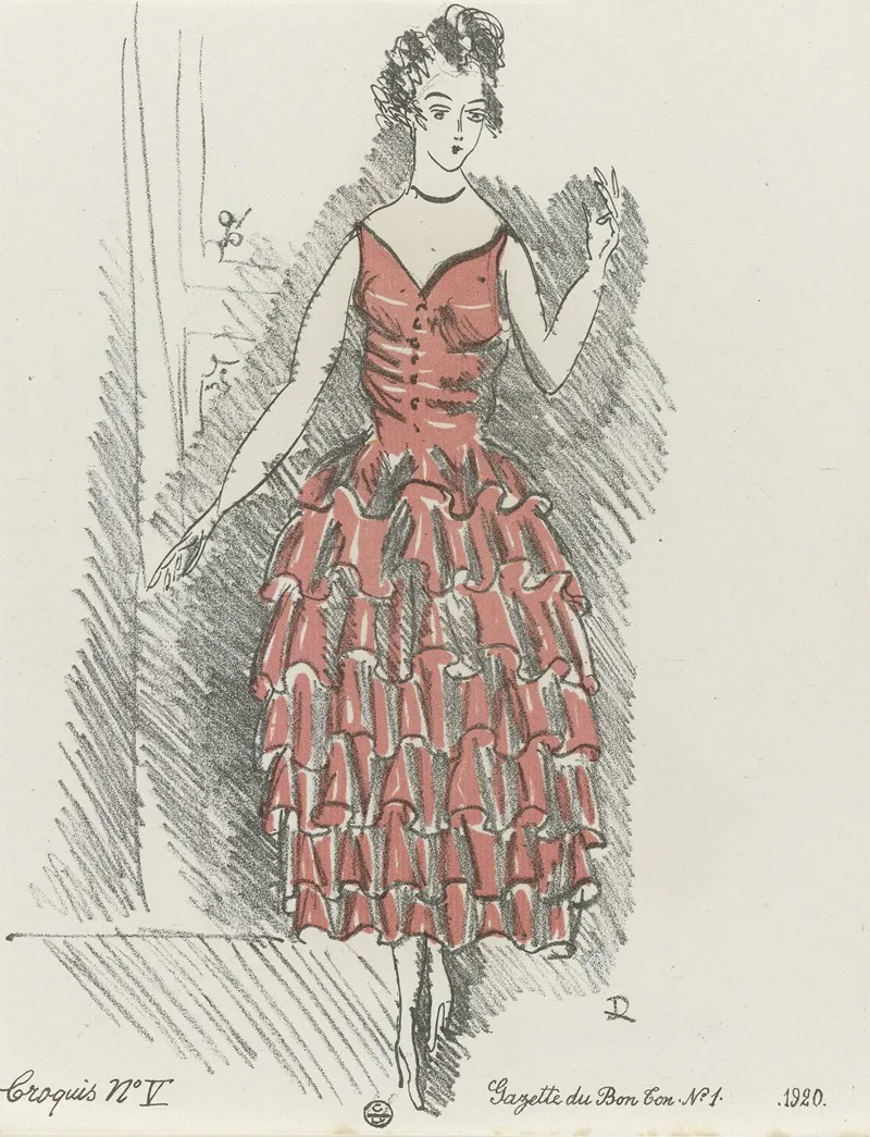 Gazette Du Bon Ton Croquis No V 2
