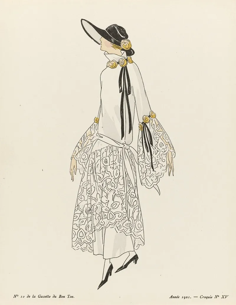 Gazette Du Bon Ton Croquis No Xv