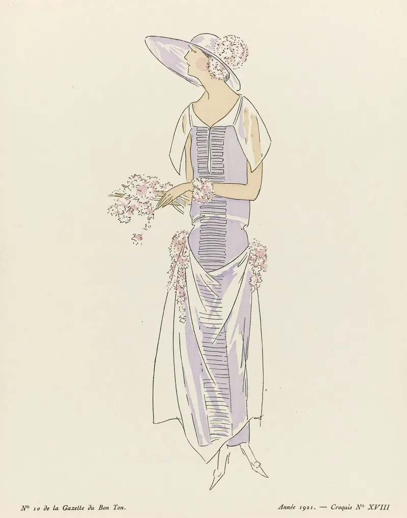 Gazette Du Bon Ton Croquis No Xviii
