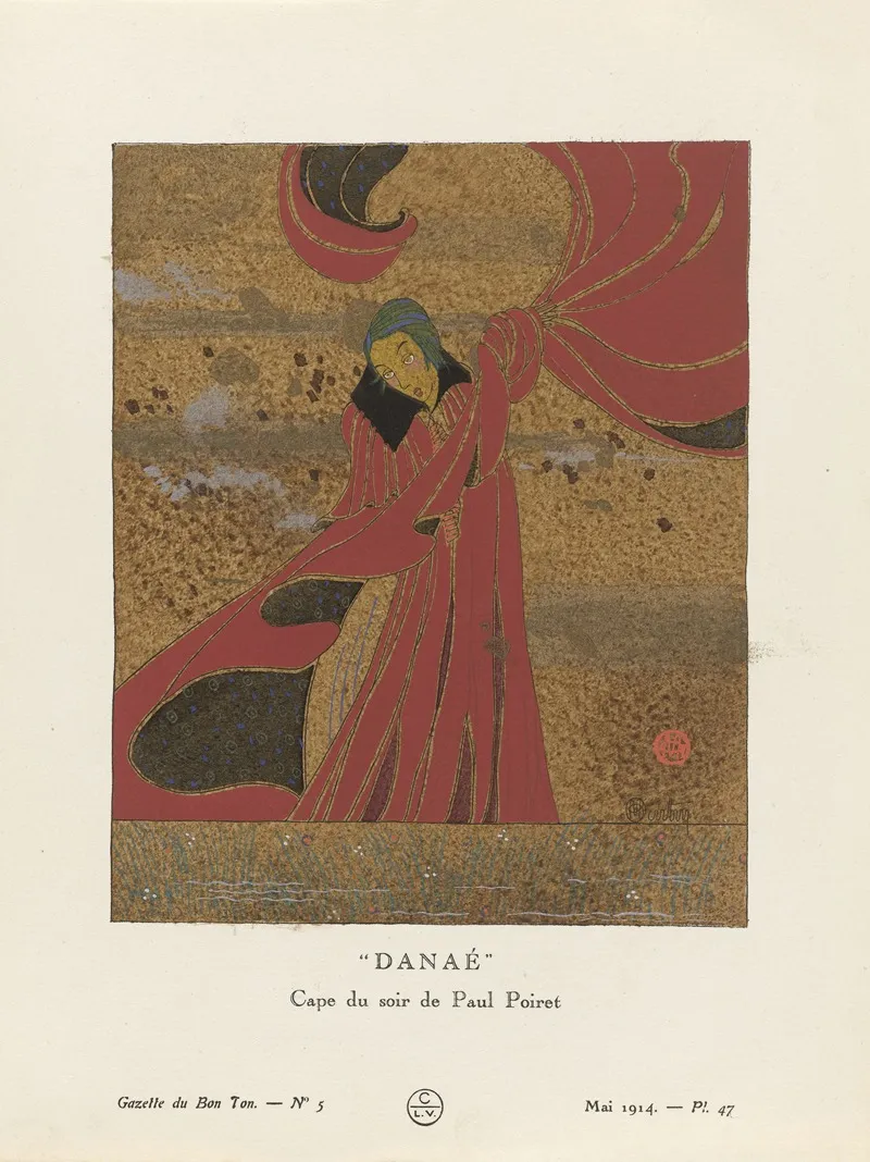 Gazette Du Bon Ton Danae Cape Du Soir De Paul Poiret