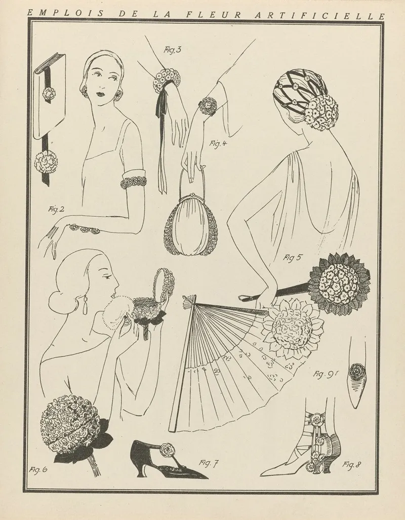 Gazette Du Bon Ton Emplois De La Fleur Artificielle