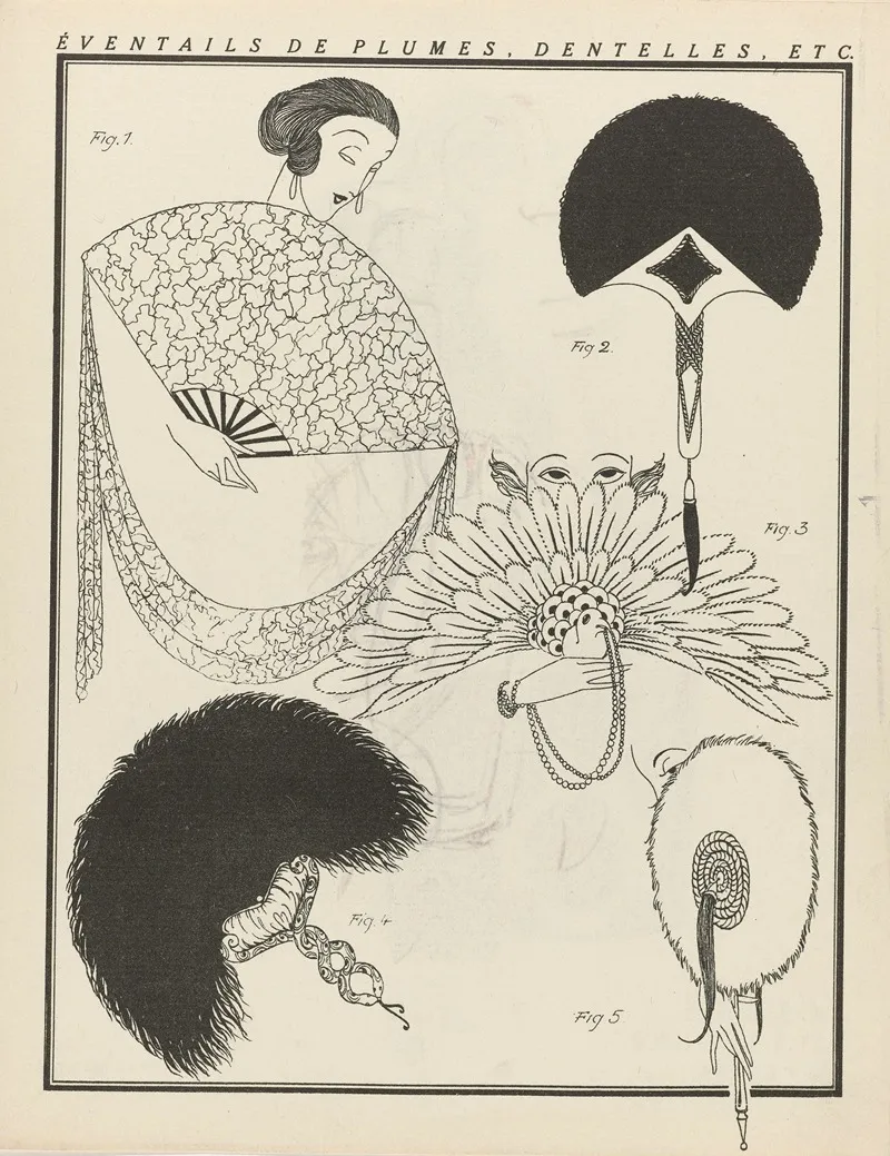 Gazette Du Bon Ton Eventails De Plumes Dentelles Etc