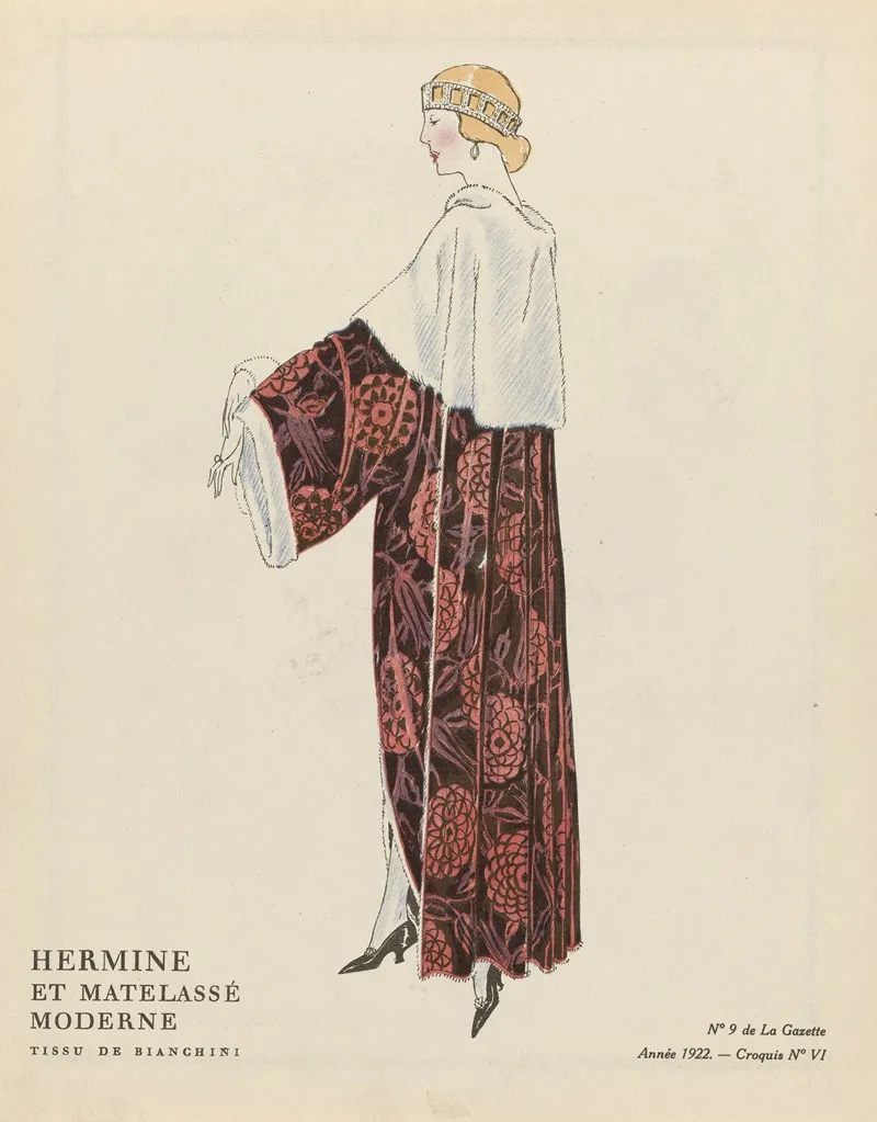 Gazette Du Bon Ton Hermine Et Matelasse Moderne Tissu De Bianchini