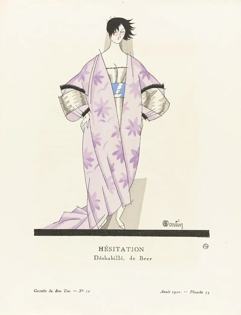 Gazette Du Bon Ton Hesitation Deshabille De Beer