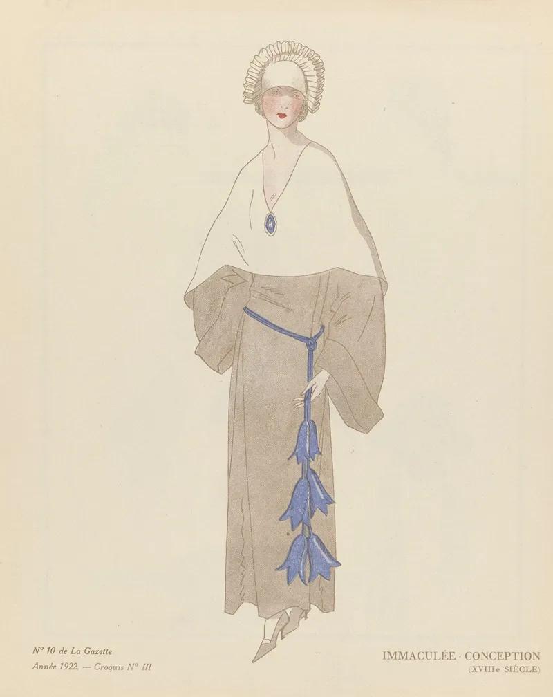 Gazette Du Bon Ton Immaculee Conception Xviiie Siecle Wall Art by David - High-Resolution Digital Print
