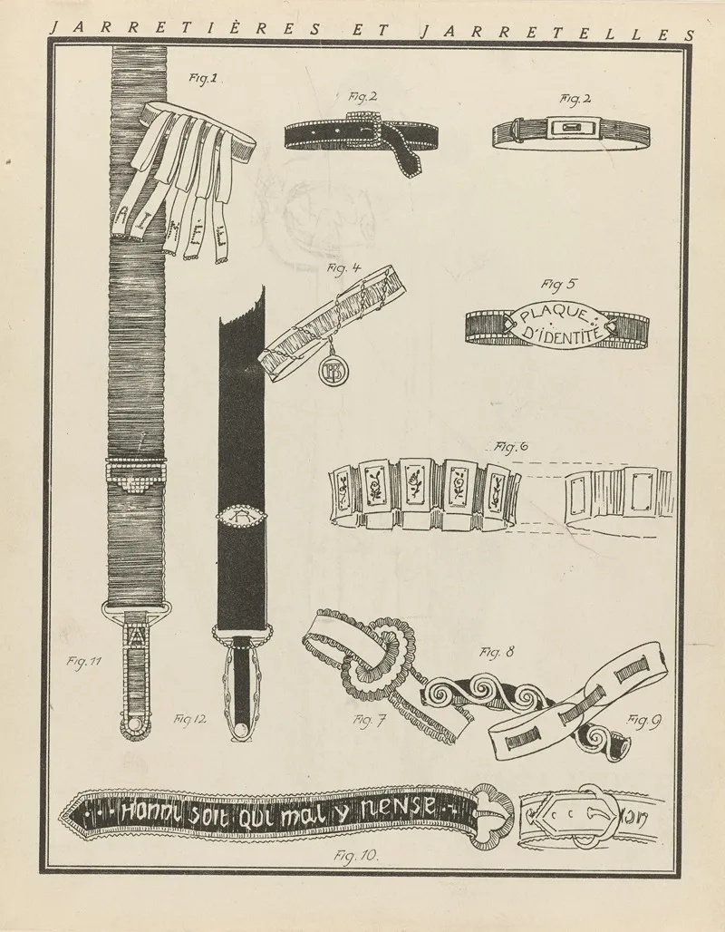 Gazette Du Bon Ton Jarretieres Et Jarretelles