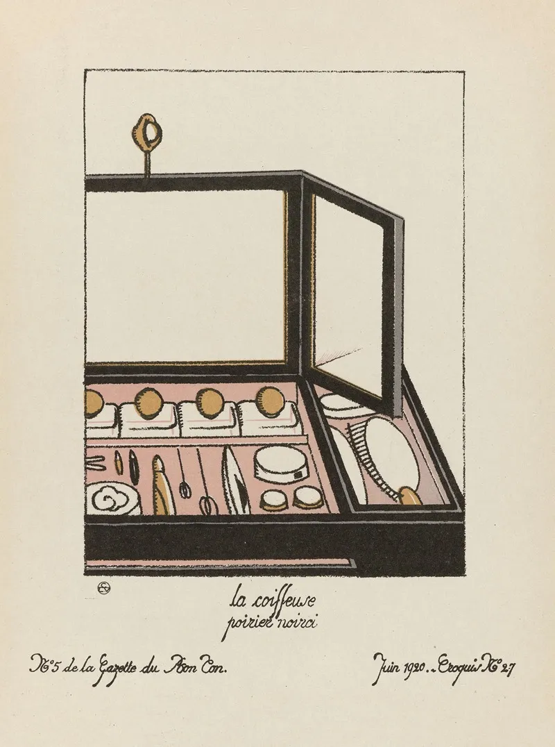 Gazette Du Bon Ton La Coiffeuse Poirier Noirci