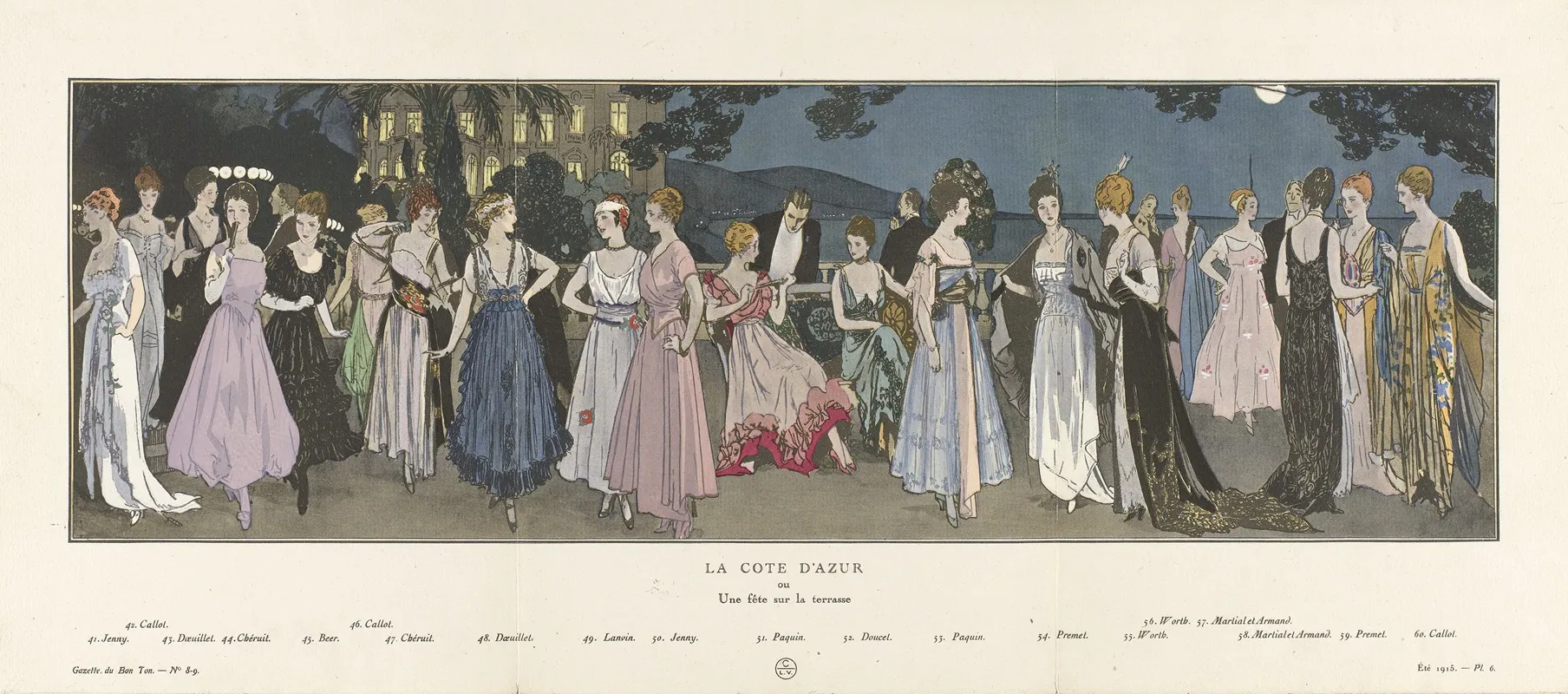 Gazette Du Bon Ton La Cote Dazur Ou Une Fete Sur La Terrasse