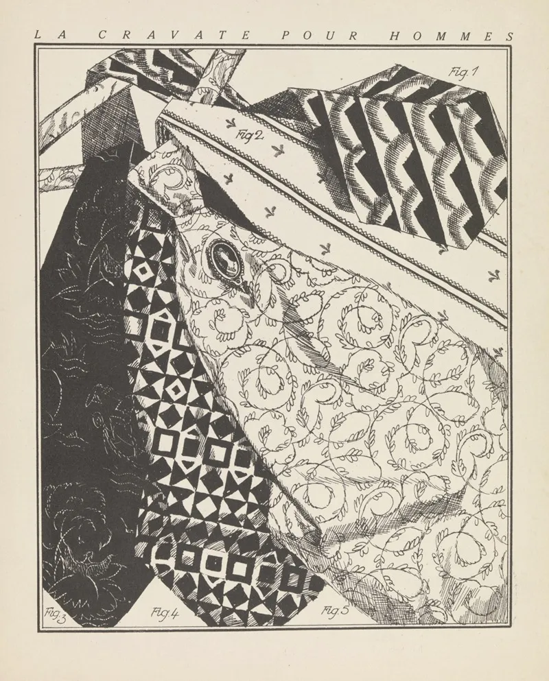Gazette Du Bon Ton La Cravate Pour Hommes Wall Art by David - High-Resolution Digital Print