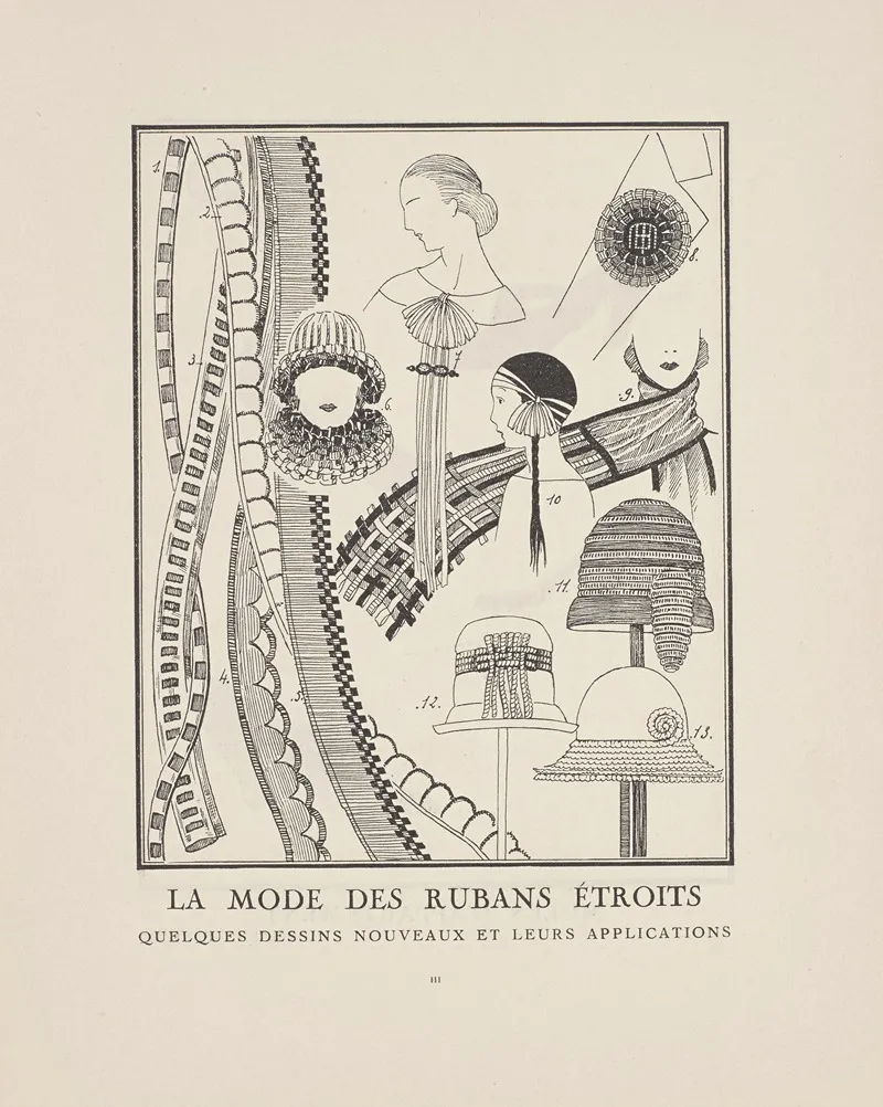 Gazette Du Bon Ton La Mode Des Rubans Etroits
