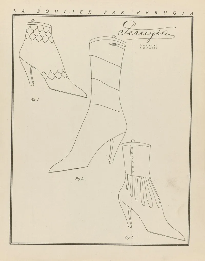 Gazette Du Bon Ton La Soulier Par Perugi Wall Art by David - High-Resolution Digital Print