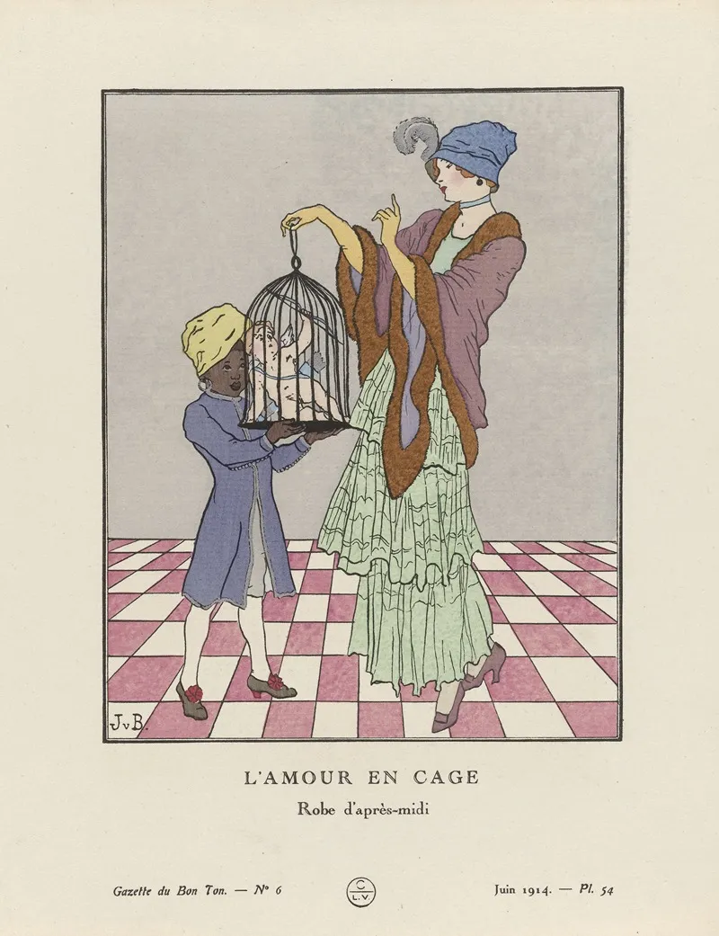 Gazette Du Bon Ton Lamour En Cage Robe Dapres Midi